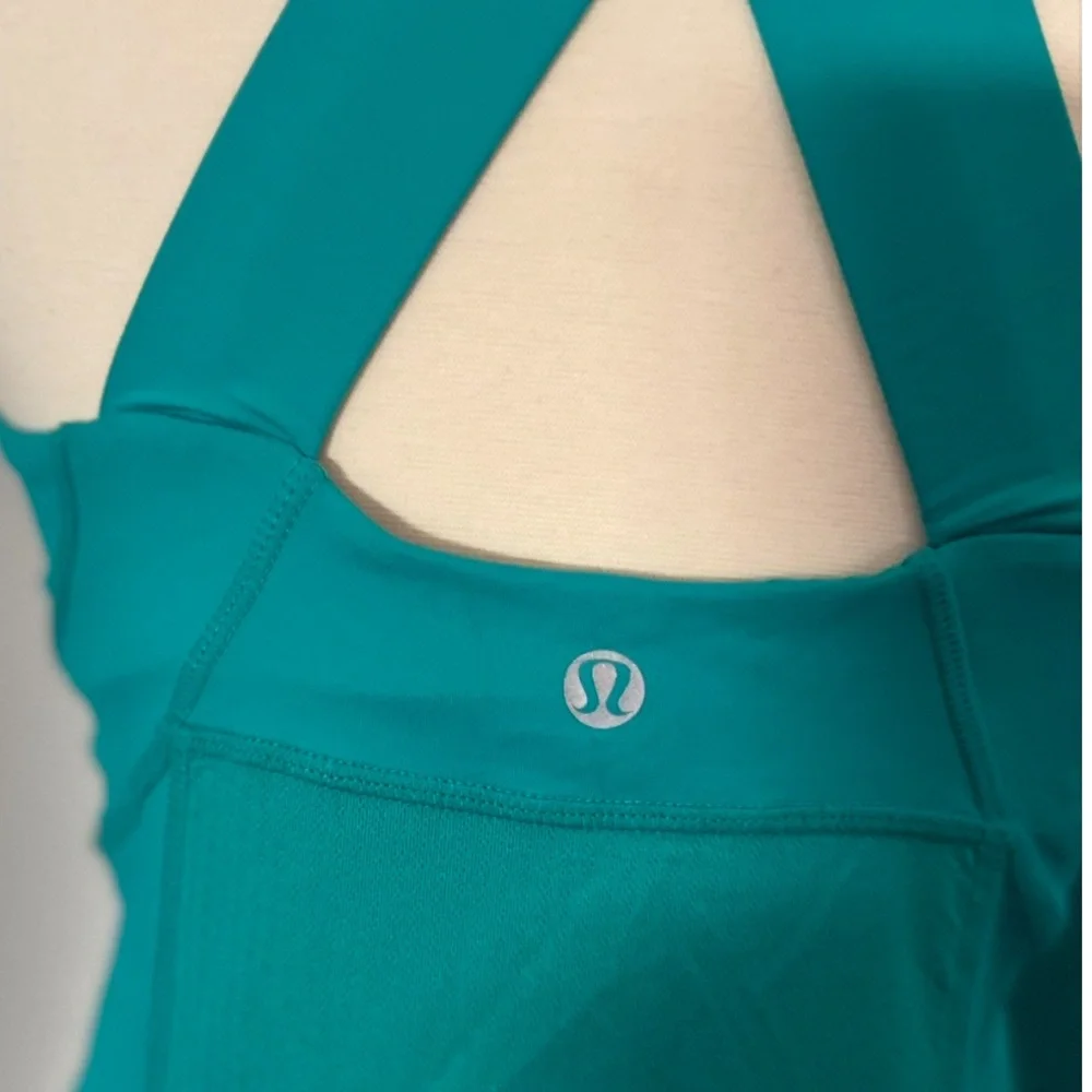 Lululemon VINTAGE Push Your Limits Teal Tank Top